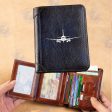 Sukhoi Superjet 100 Silhouette Designed Leather Wallets Fashion