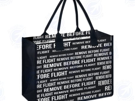 Remove Before Flight 3-Black Designed Special Canvas Bags Online Hot Sale