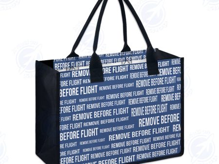 Remove Before Flight 3Blue Designed Special Canvas Bags Hot on Sale